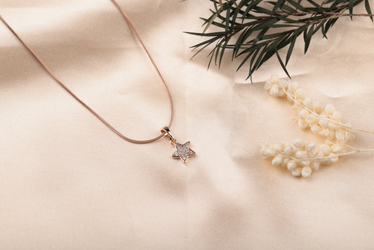Stellar Sparkle Star Pendant Chain
