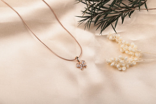 Crystal Wings Butterfly Pendant Chain