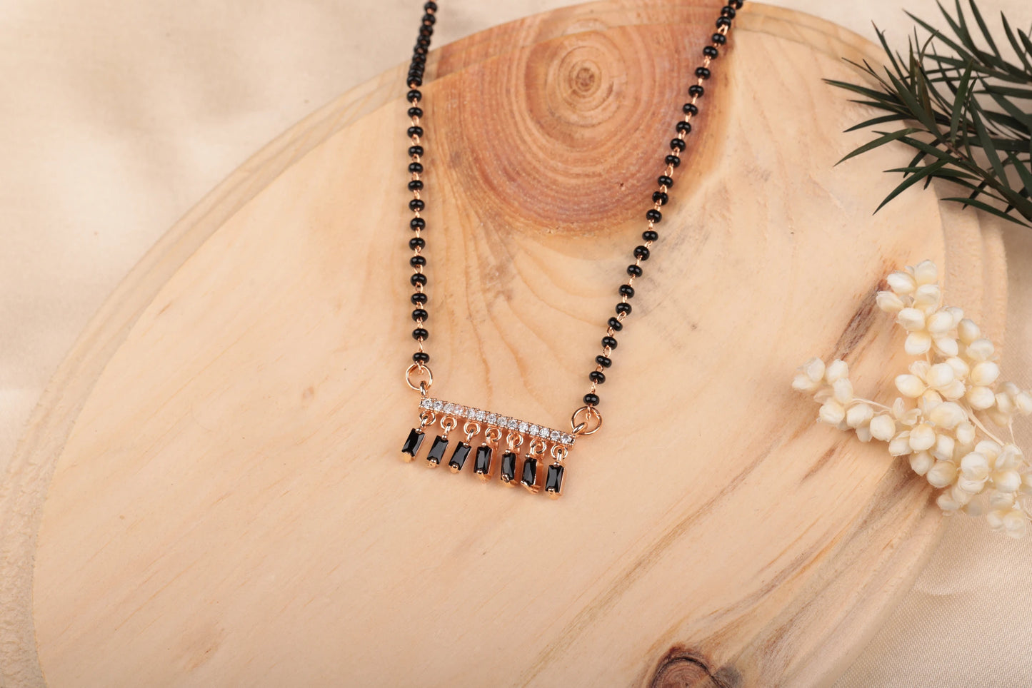 Noir Cascade Designer Mangalsutra