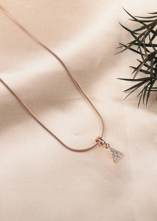 Trinity Sparkle Pendant Necklace Chain