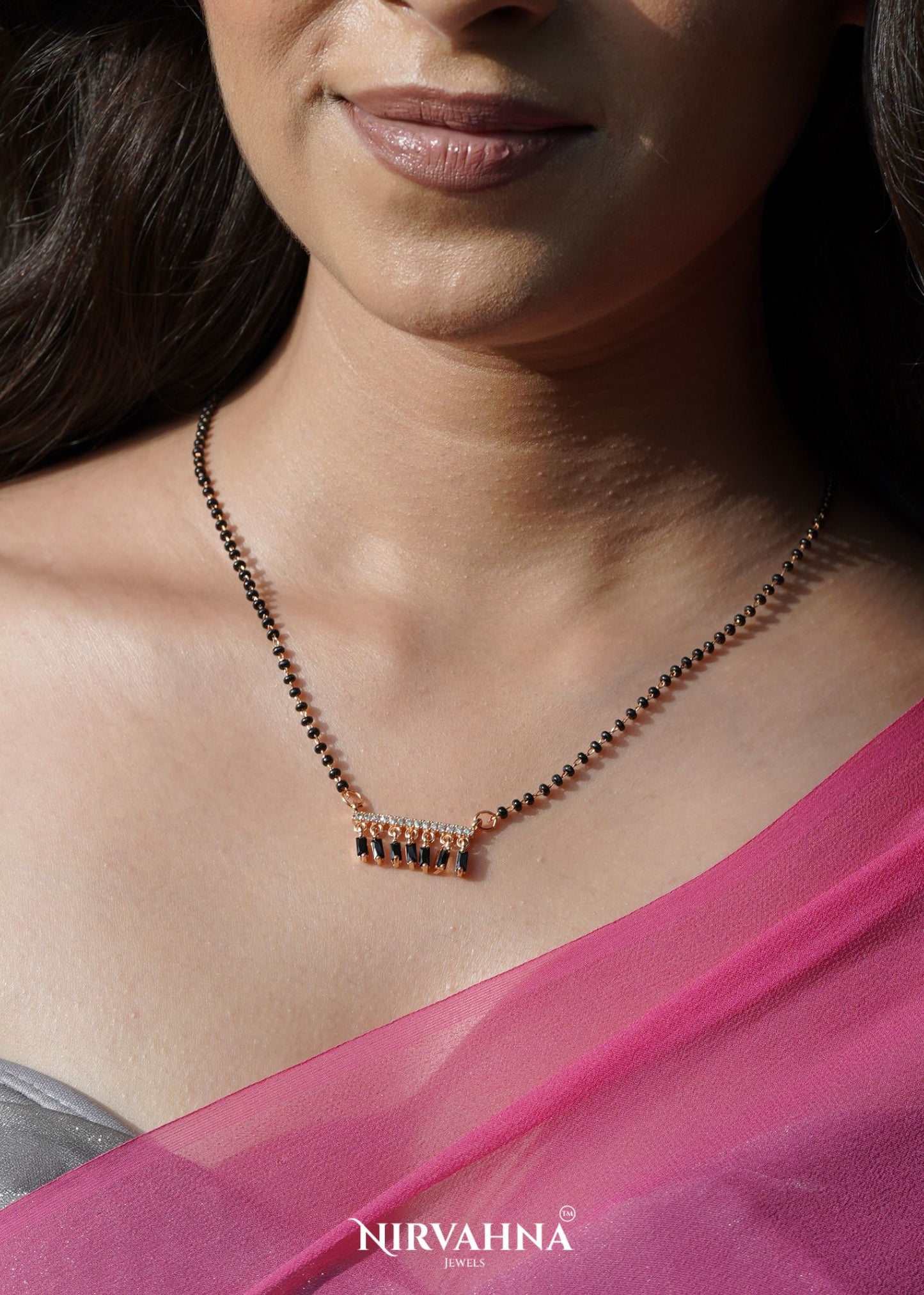 Noir Cascade Designer Mangalsutra