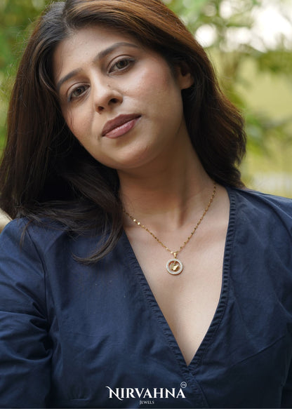 Butterfly Halo Pendant Necklace – Gold Plated with CZ