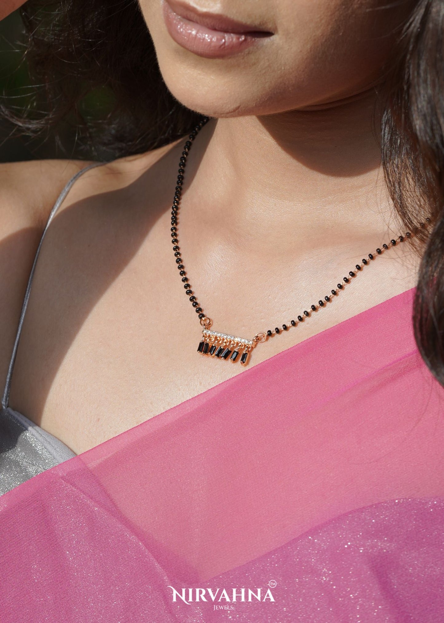 Noir Cascade Designer Mangalsutra