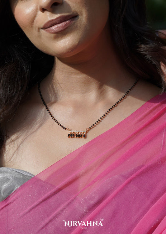Noir Cascade Designer Mangalsutra