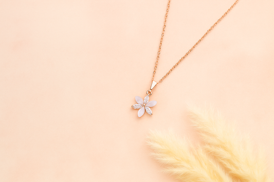 Nirvahna Luxe Oval Diamond Pendant Necklace