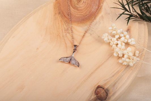 Nirvahna Rose Gold Premium Diamond Necklace