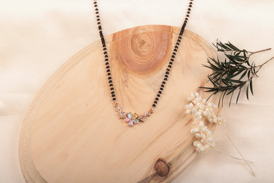 Tarang Multi Colour Flower Pendant Mangalsutra
