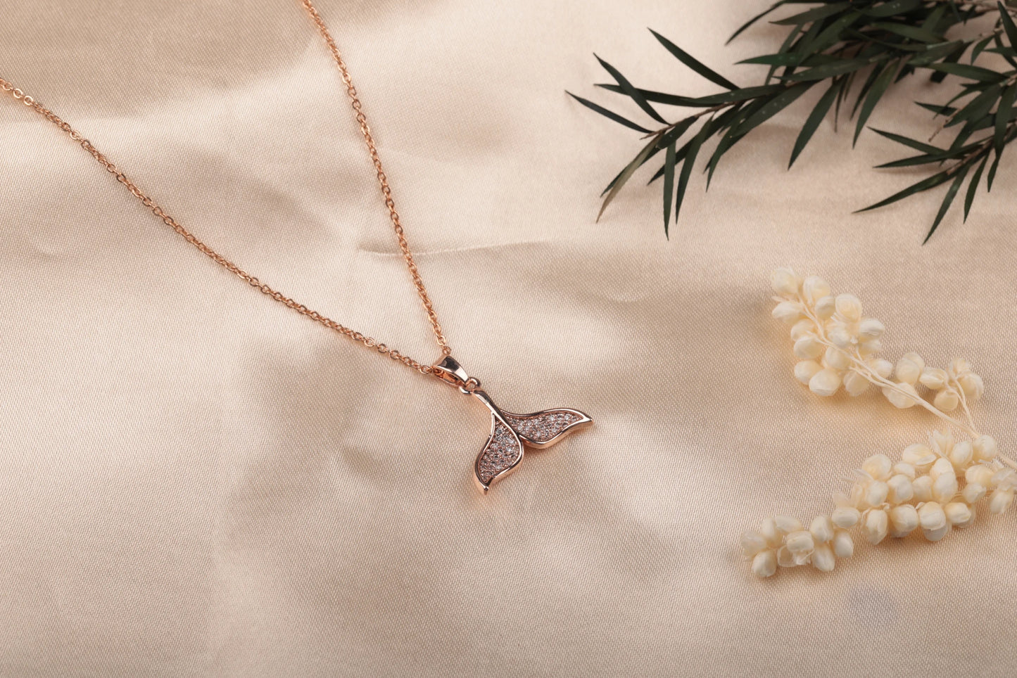 Nirvahna Rose Gold Premium Diamond Necklace