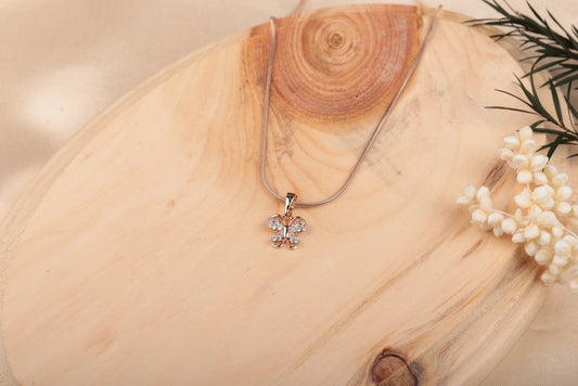 Crystal Wings Butterfly Pendant Chain