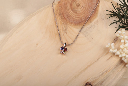 Aurora Petal Pendant Necklace Chain