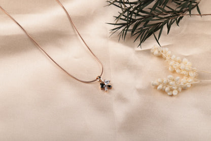Midnight Blossom Pendant Chain