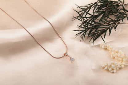 Trinity Sparkle Pendant Necklace Chain