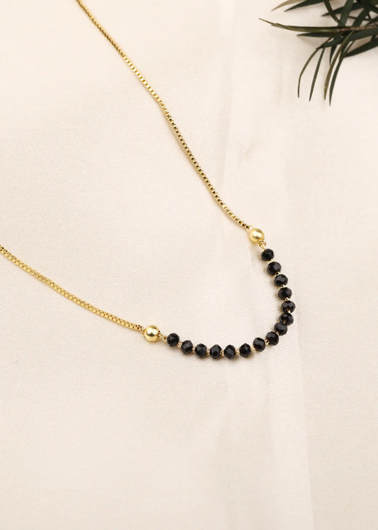 Nirvahna Minimal Black Beads Mangalsutra