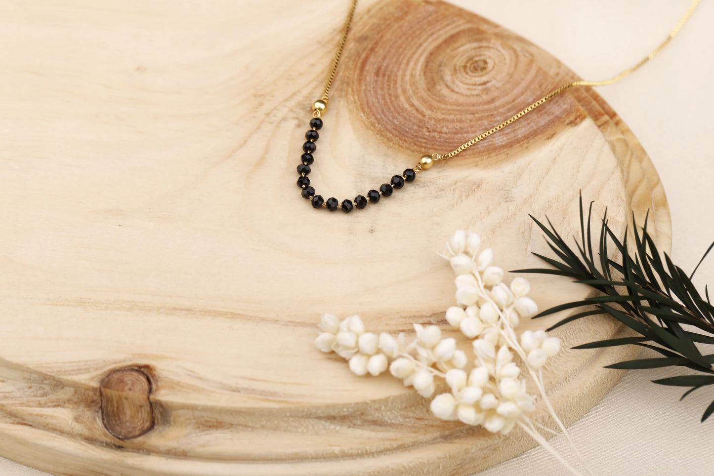 Nirvahna Minimal Black Beads Mangalsutra