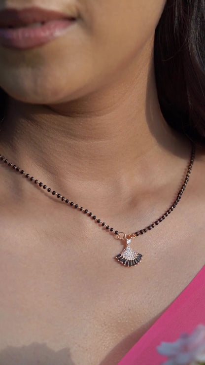 Stylish Modern Black Stone Mangalsutra