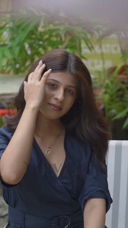 Butterfly Halo Pendant Necklace – Gold Plated with CZ